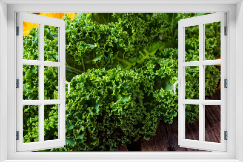 Fototapeta Naklejka Na Ścianę Okno 3D - Kale Brassica oleracea