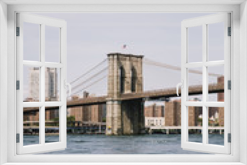 Fototapeta Naklejka Na Ścianę Okno 3D - Brooklyn bridge in New York City