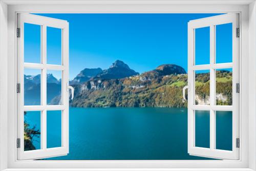 Fototapeta Naklejka Na Ścianę Okno 3D - Lake Lucerne (Vierwaldstaettersee), central Switzerland
