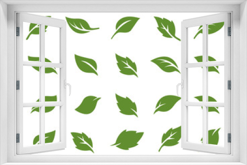 Fototapeta Naklejka Na Ścianę Okno 3D - leafs set