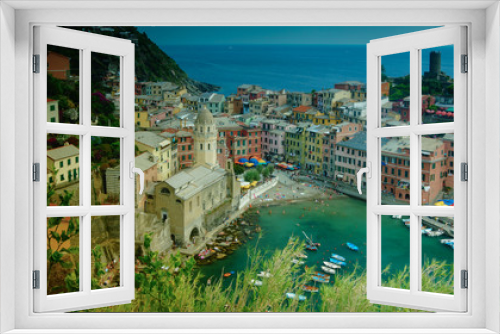Fototapeta Naklejka Na Ścianę Okno 3D - Town of Vernazza, Cinque Terre, Italy
