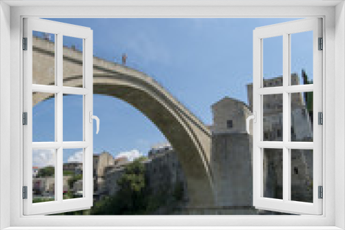 Fototapeta Naklejka Na Ścianę Okno 3D - Stary most w Mostarze