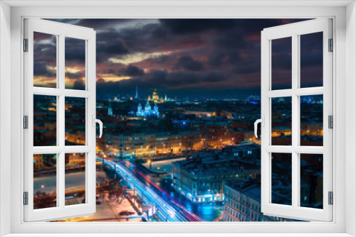 Fototapeta Naklejka Na Ścianę Okno 3D - petersburg russia. Panorama of St. Petersburg. Russia.