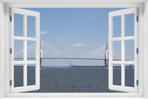 Fototapeta Naklejka Na Ścianę Okno 3D - Bridge Between Charleston & Islands
