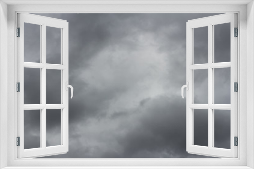 Fototapeta Naklejka Na Ścianę Okno 3D - Hintergrund Himmel mit Gewitterwolken