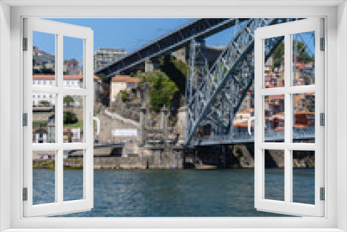 Fototapeta Naklejka Na Ścianę Okno 3D - Dom Luis I Bridge over Douro River in Porto, Portugal