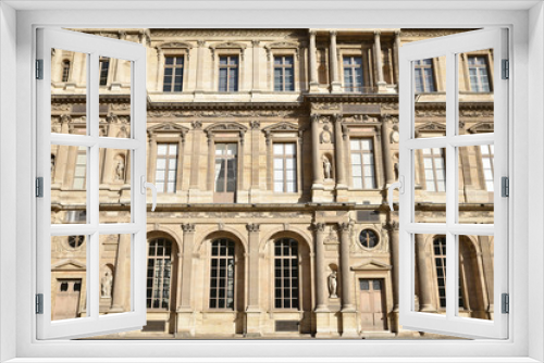 Fototapeta Naklejka Na Ścianę Okno 3D - Cour Carrée du Louvre à Paris, France