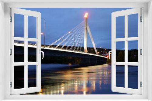 Fototapeta Naklejka Na Ścianę Okno 3D - Jatkankynttila Bridge in twight