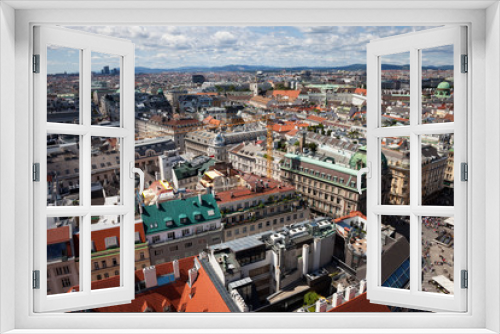 Fototapeta Naklejka Na Ścianę Okno 3D - City of Vienna Cityscape in Austria