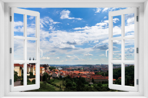Fototapeta Naklejka Na Ścianę Okno 3D - Top view of Prague's Old Town