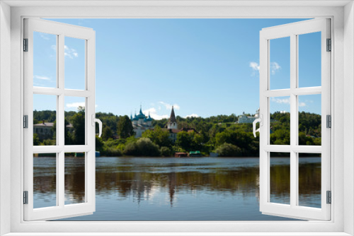 Fototapeta Naklejka Na Ścianę Okno 3D - Beautiful panoramic view of Gorokhovets in summer. Russia
