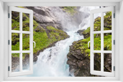 Fototapeta Naklejka Na Ścianę Okno 3D - Waterfall in Norway