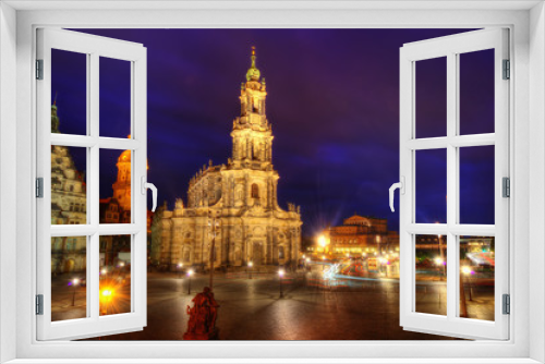 Fototapeta Naklejka Na Ścianę Okno 3D - Cathedral Frauenkirche Dresden