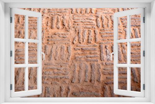 Fototapeta Naklejka Na Ścianę Okno 3D - Ancient road bricks texture