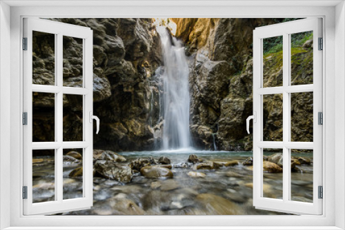 Fototapeta Naklejka Na Ścianę Okno 3D - Catafurco waterfall, Nebrodi Park, Sicily.