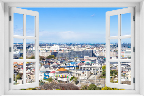 Fototapeta Naklejka Na Ścianę Okno 3D - 東京郊外の住宅街