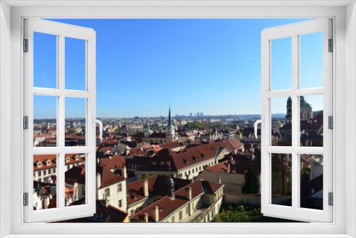 Blick von der Burgstadt auf Prag