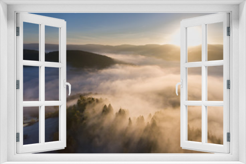 Fototapeta Naklejka Na Ścianę Okno 3D - Schwarzwald von oben
