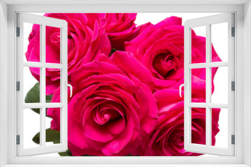 Fototapeta Naklejka Na Ścianę Okno 3D - roses on white background