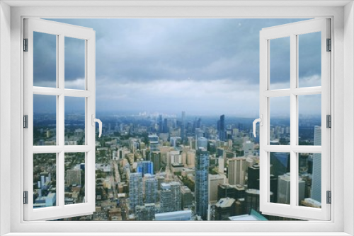 Fototapeta Naklejka Na Ścianę Okno 3D - City Life