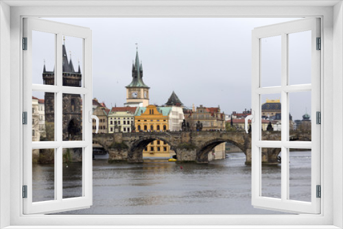 View on Prague Old Town with Charles Bridge, Czech Republic