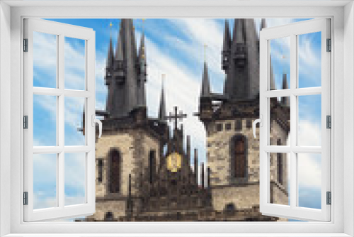 Fototapeta Naklejka Na Ścianę Okno 3D - Tyn church in Prague