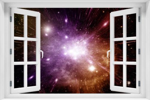 Fototapeta Naklejka Na Ścianę Okno 3D - galaxy in a free space