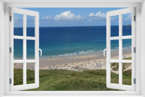 Fototapeta Naklejka Na Ścianę Okno 3D - Sennen Cove Beach, Cornwall