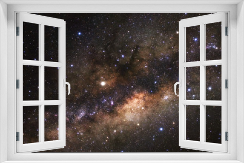 Fototapeta Naklejka Na Ścianę Okno 3D - Close up of Milky way galaxy with stars and space dust in the universe