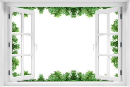 Fototapeta Naklejka Na Ścianę Okno 3D - pine tree frame