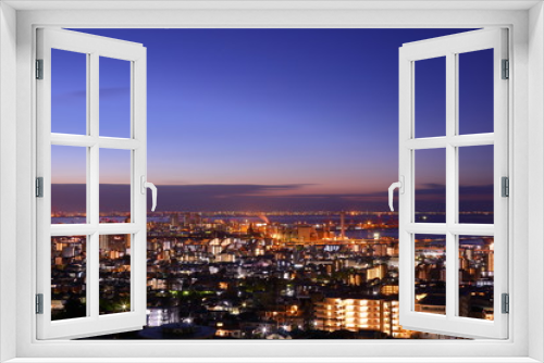 Fototapeta Naklejka Na Ścianę Okno 3D - Kobe night view