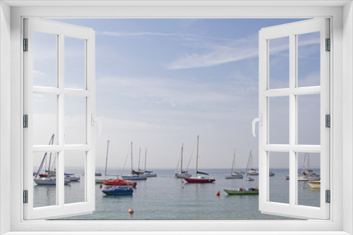 Fototapeta Naklejka Na Ścianę Okno 3D - Boote am Gardasee