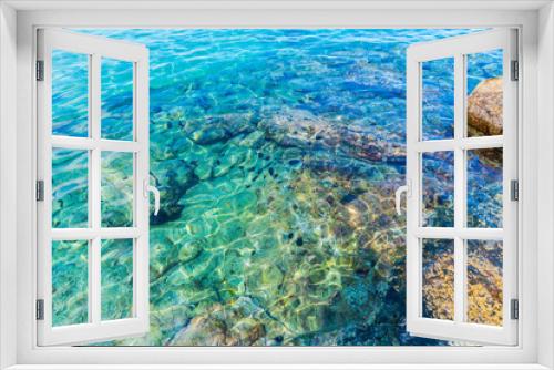 Fototapeta Naklejka Na Ścianę Okno 3D - Coastline in Thassos island, greece