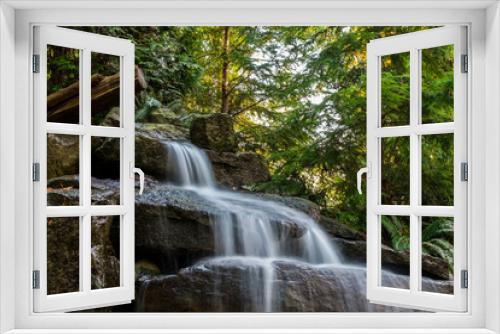 Fototapeta Naklejka Na Ścianę Okno 3D - cascading waterfall
