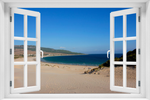 Fototapeta Naklejka Na Ścianę Okno 3D - Beach. Summer beach view. Beach Bologna, Tarifa, Spain. Picture taken – 2 september 2017.