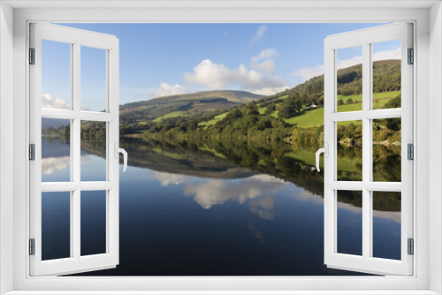 Fototapeta Naklejka Na Ścianę Okno 3D - Countryside In Wales / An image of beautiful Welsh countryside shot at Talybont-On-Usk reservoir, Wales, UK