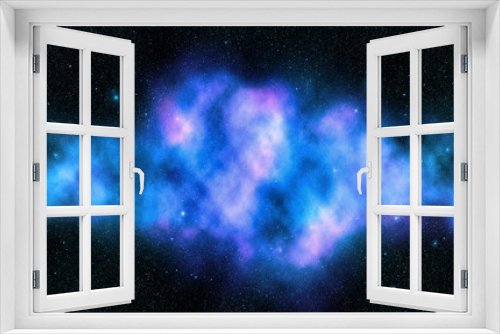 Fototapeta Naklejka Na Ścianę Okno 3D - Blue Universe milky way space galaxy with stars and nebula.