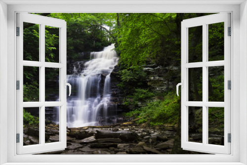 Fototapeta Naklejka Na Ścianę Okno 3D - Glen Rickets Waterfalls