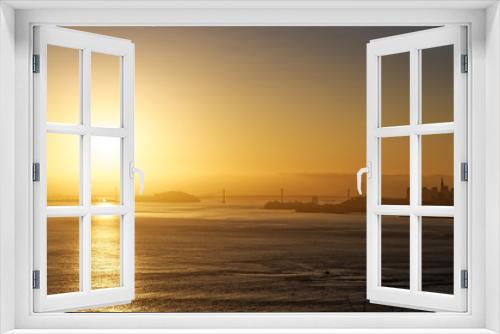 Fototapeta Naklejka Na Ścianę Okno 3D - San Francisco Bay at sunrise