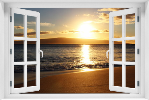 Fototapeta Naklejka Na Ścianę Okno 3D - Maui Sunset