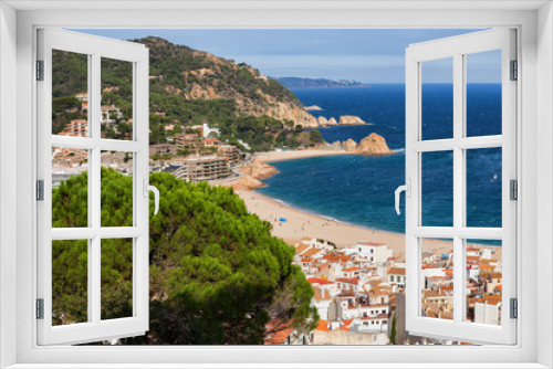 Fototapeta Naklejka Na Ścianę Okno 3D - Tossa de Mar Town on Costa Brava in Spain