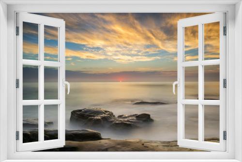 Fototapeta Naklejka Na Ścianę Okno 3D - Sunset Above the Horizon
