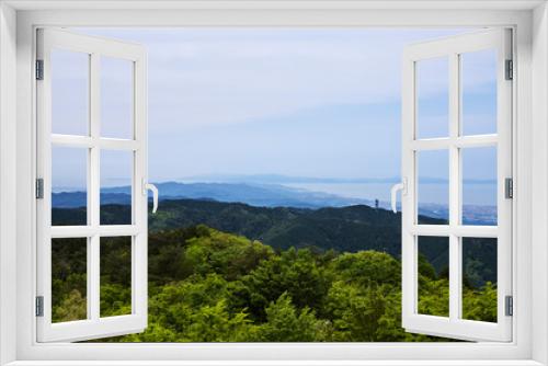 Fototapeta Naklejka Na Ścianę Okno 3D - 和泉葛城山山頂から望む関空