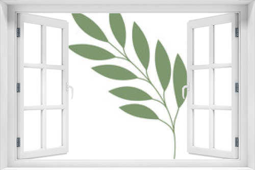 Fototapeta Naklejka Na Ścianę Okno 3D - olive branch isolated icon vector illustration design