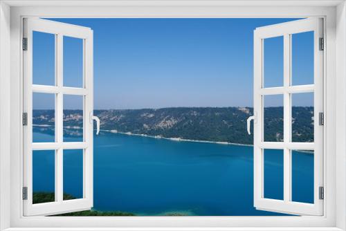 Fototapeta Naklejka Na Ścianę Okno 3D - France Provence Verdon Lac de Sainte Croix vue du ciel
