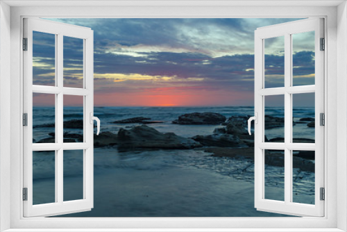 Fototapeta Naklejka Na Ścianę Okno 3D - Dawn Seascape
