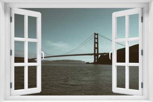 Fototapeta Naklejka Na Ścianę Okno 3D - Golden Gate Bridge from Sausalito dark II