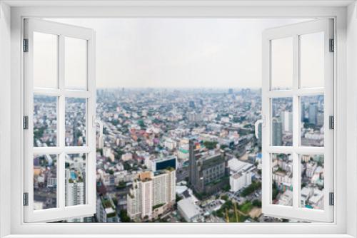 Fototapeta Naklejka Na Ścianę Okno 3D - Top view of the city.
