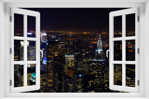 Fototapeta Naklejka Na Ścianę Okno 3D - Vue de Manhattan
