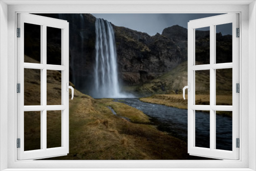Fototapeta Naklejka Na Ścianę Okno 3D - Landscape around Skogafoss waterfall in Iceland 